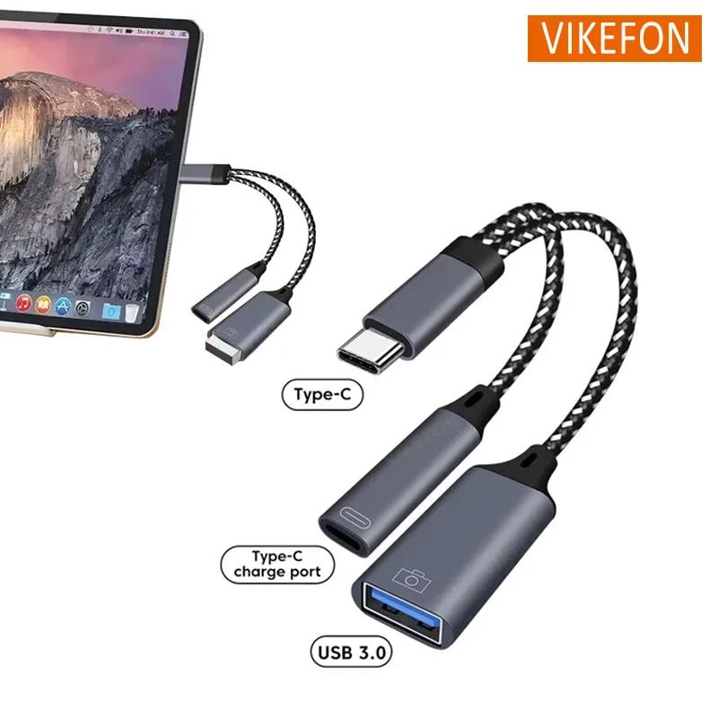 ̹ ġ USB C OTG ̺ ȭ , 2 in 1 Ÿ C to USB A , PD  Ʈ, ޴ Ʈ º U ũ